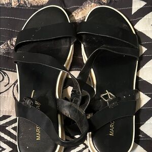 Marc Fisher Black Strappy Sandals